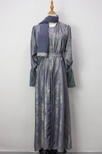 Mehra Abaya - Silver Grey