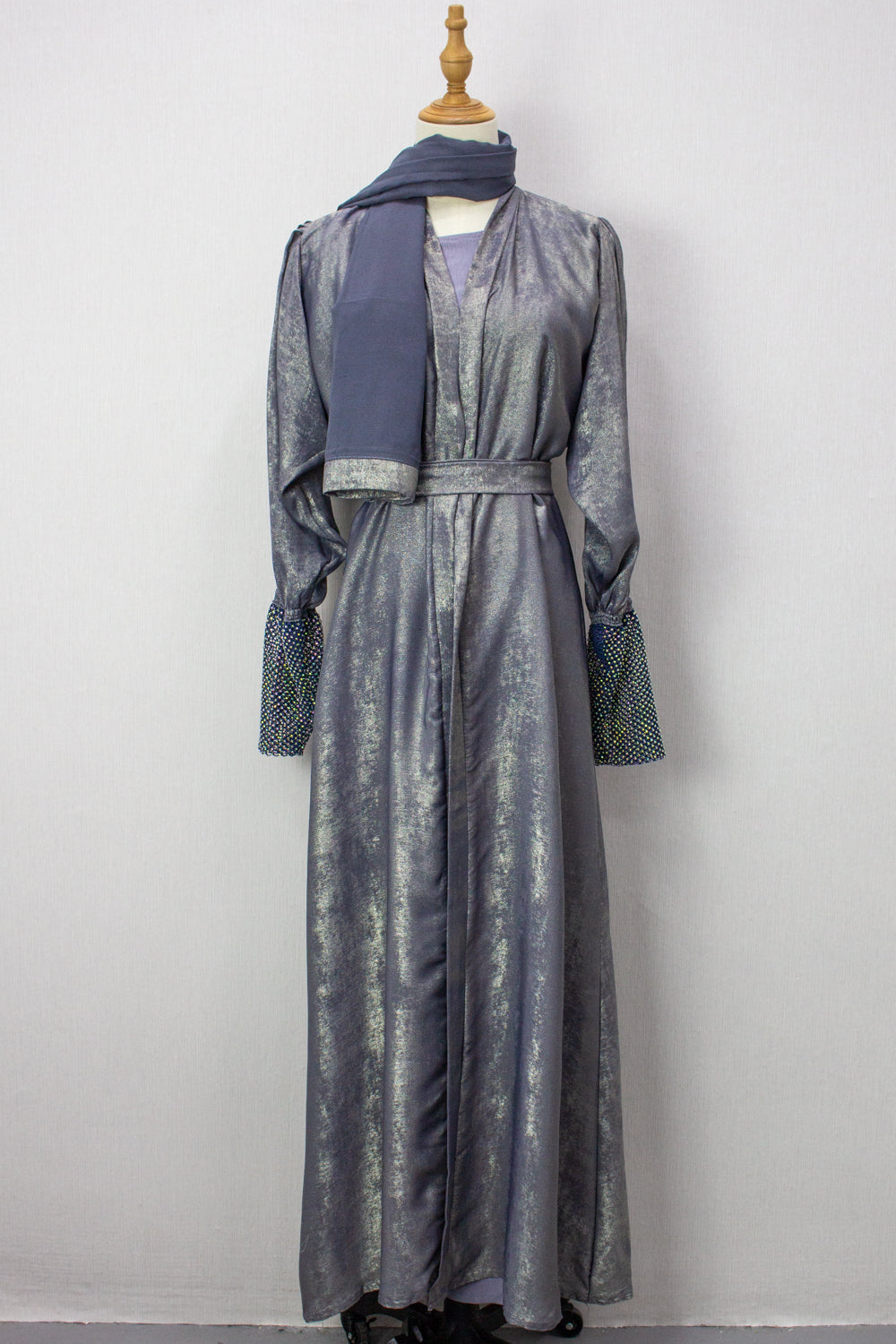 Mehra Abaya - Silver Grey