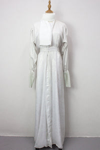 Mehra Abaya - Silver White