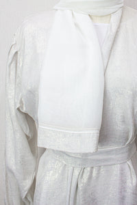 Mehra Abaya - Silver White
