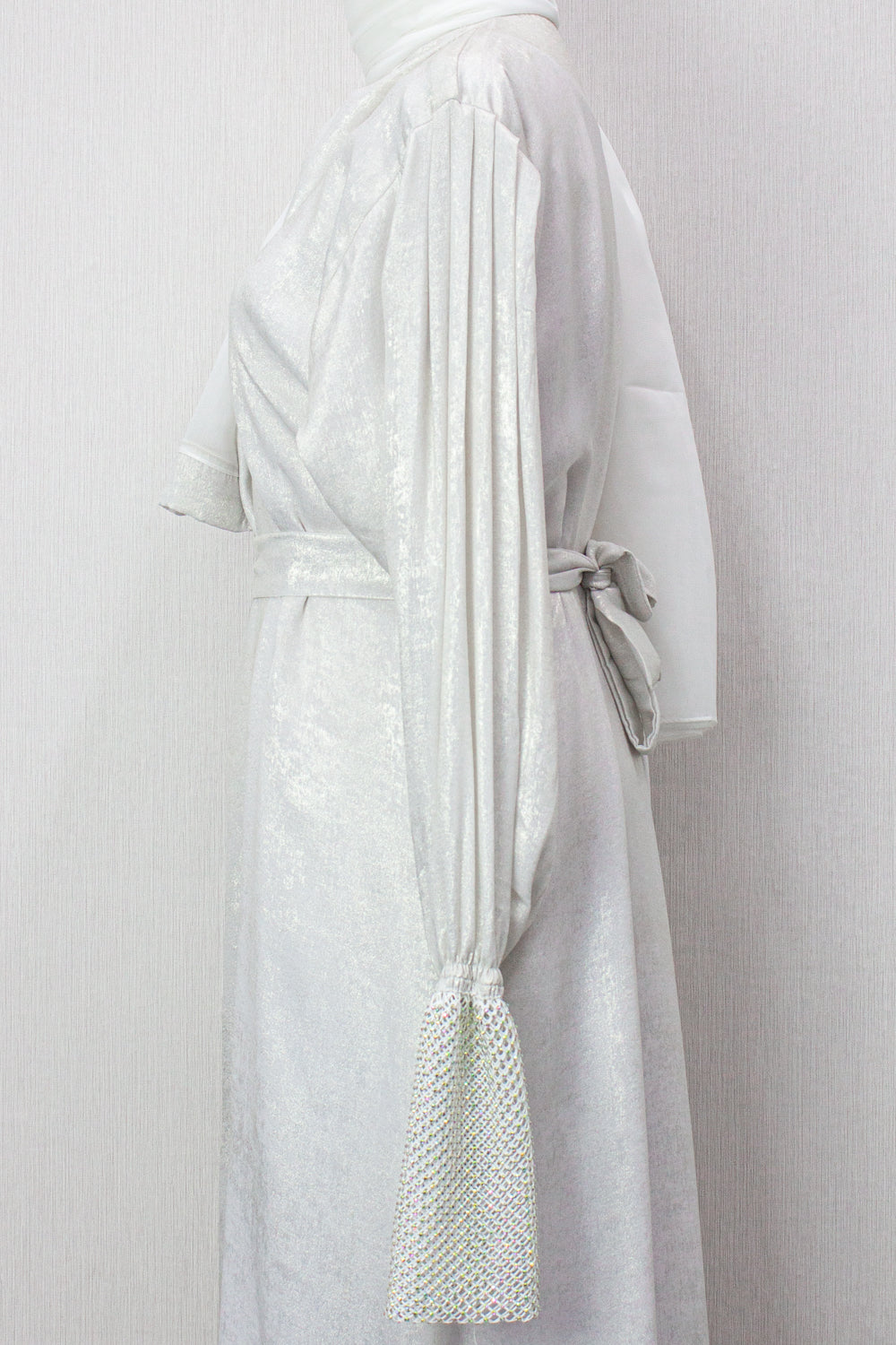 Mehra Abaya - Silver White