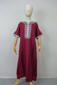 Morocco Kids Spiral - Maroon Silver