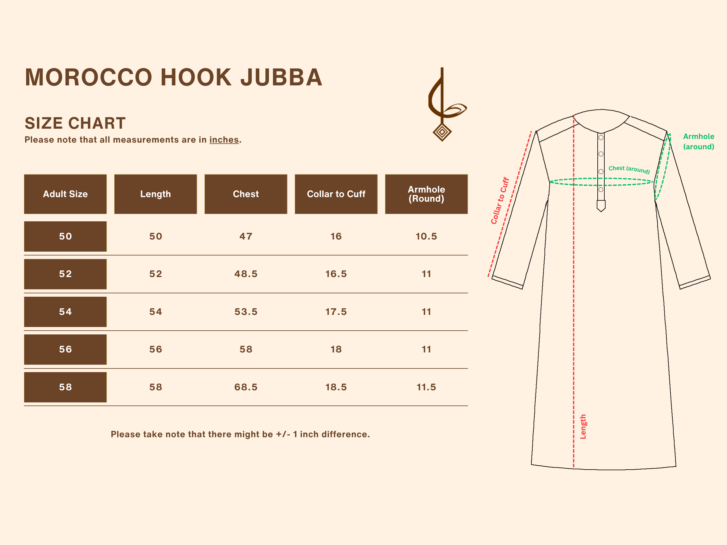 Morocco Hook - Brown