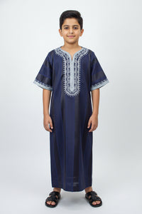 Morocco Kids Spiral - Navy Silver