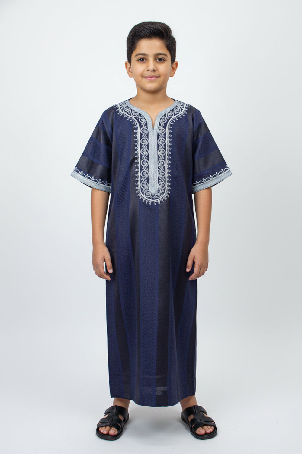 Morocco Kids Spiral - Navy Silver