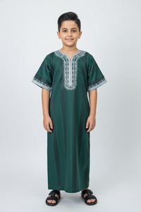 Morocco Kids Spiral - Green Silver