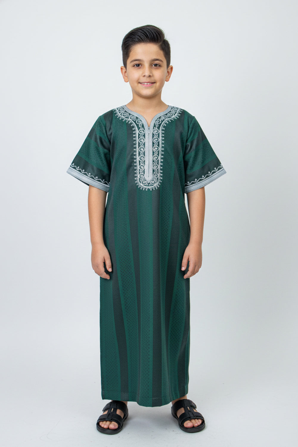 Morocco Kids Spiral - Green Silver