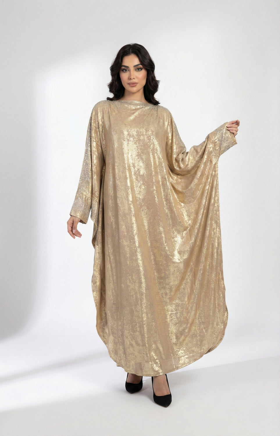NN Shimmer Kaftan - Light Gold
