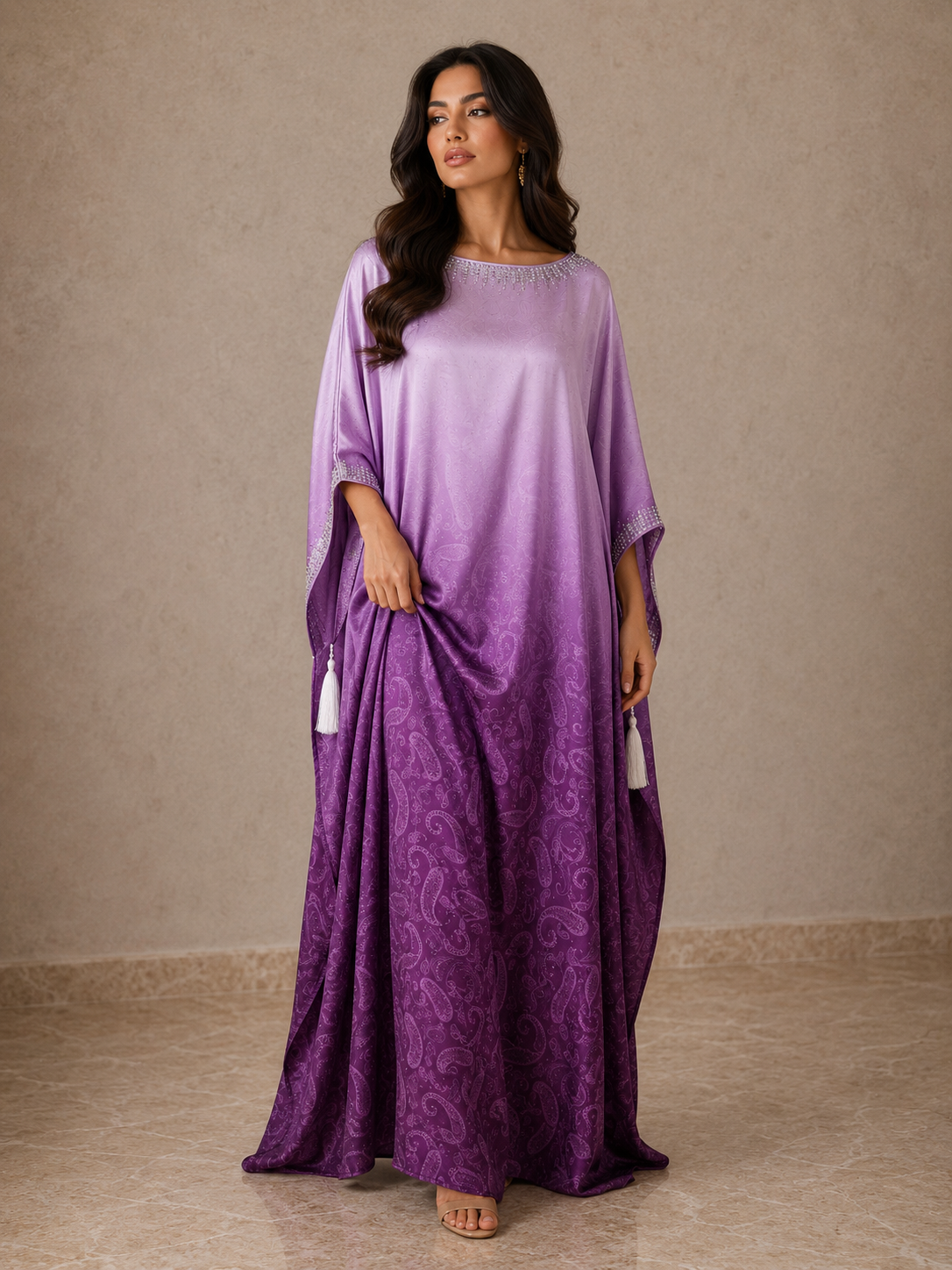 Ombre Kaftan - Purple