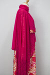Queen Azizah Printed Abaya, Hot Pink