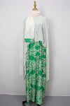 Queen Azizah Printed Abaya, White