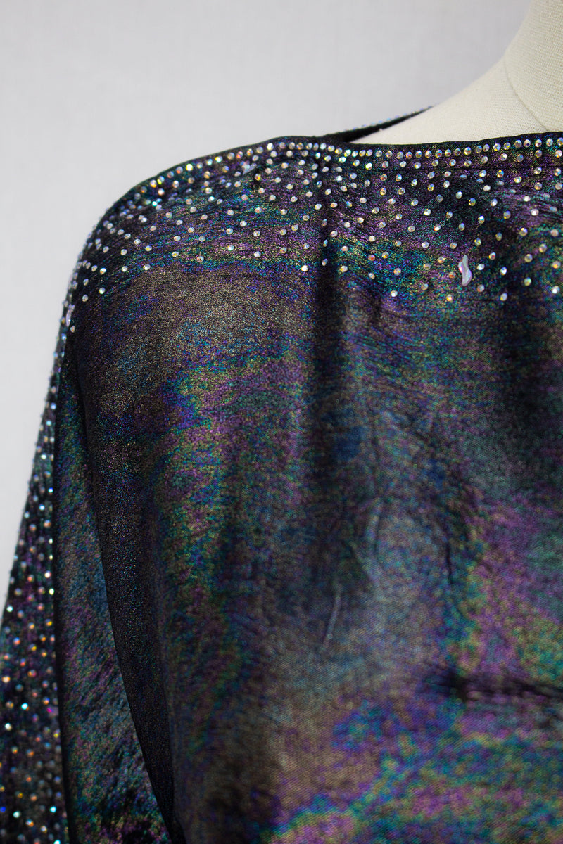 Rainbow Shimmer Kaftan 2, Black