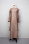 Rainbow Shimmer Kaftan 2, Dusty Pink