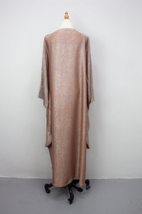 Rainbow Shimmer Kaftan 2, Dusty Pink