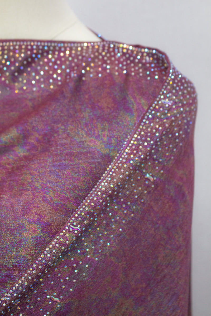 Rainbow Shimmer Kaftan 2, Maroon