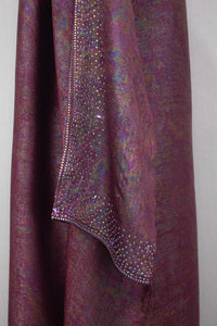 Rainbow Shimmer Kaftan 2, Maroon