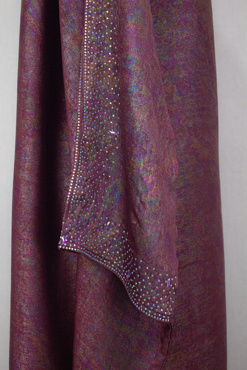 Rainbow Shimmer Kaftan 2, Maroon