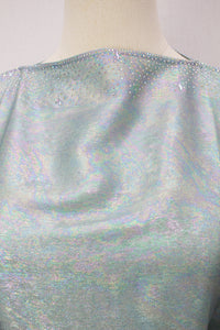 Rainbow Shimmer Kaftan 2, Mint Green