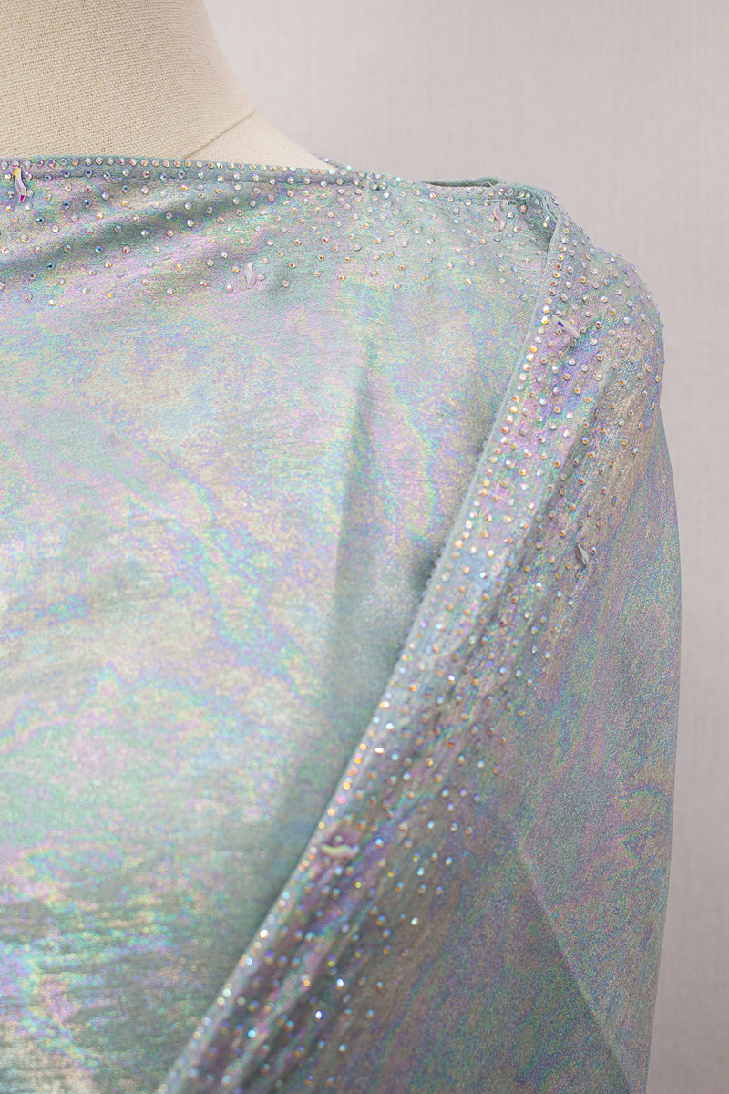 Rainbow Shimmer Kaftan 2, Mint Green