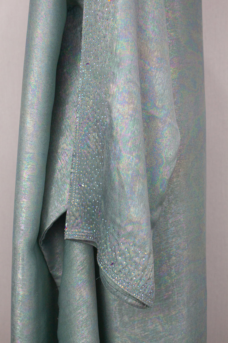 Rainbow Shimmer Kaftan 2, Mint Green