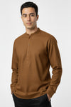 Riyaz Kurta Men in Olive Brown