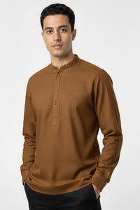 Riyaz Kurta Men in Olive Brown