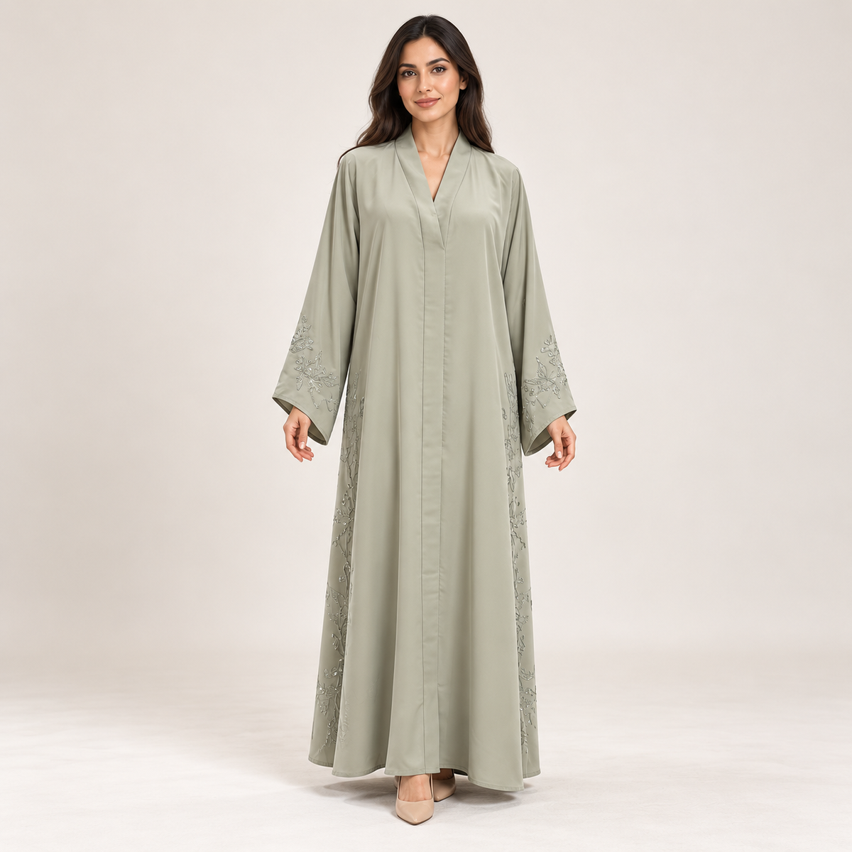 TT03 - Abaya Rumia V Neck
