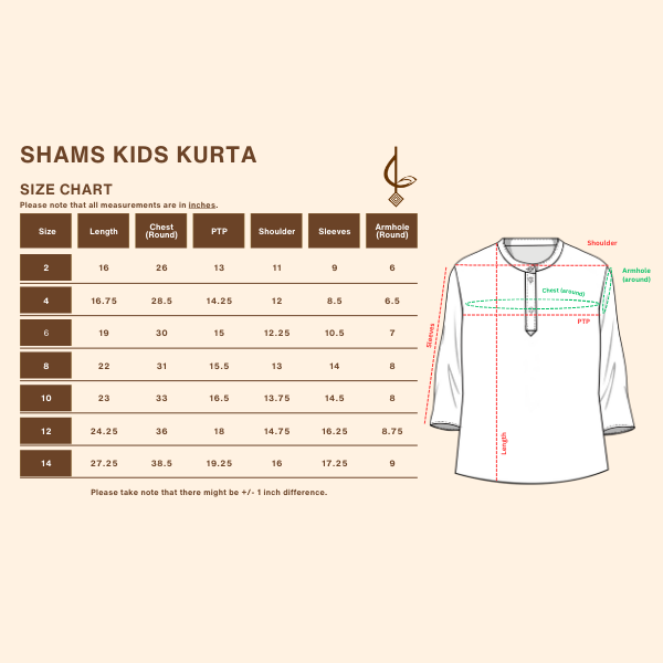 Shams Boys Kurta - Green
