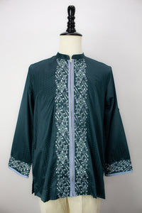 Zipper Kurta - Emerald