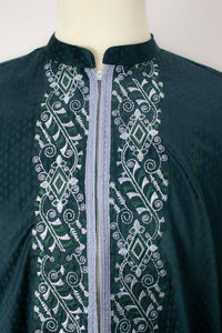 Zipper Kurta - Emerald