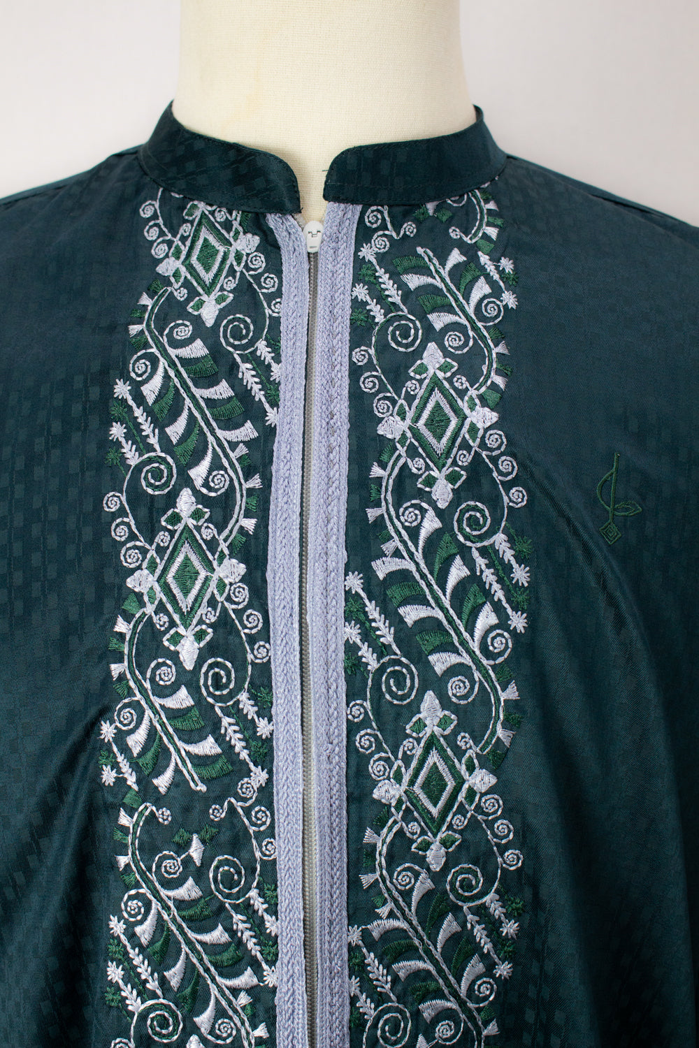 Zipper Kurta - Emerald