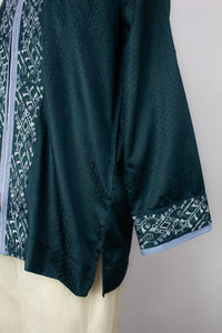 Zipper Kurta - Emerald