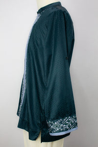 Zipper Kurta - Emerald