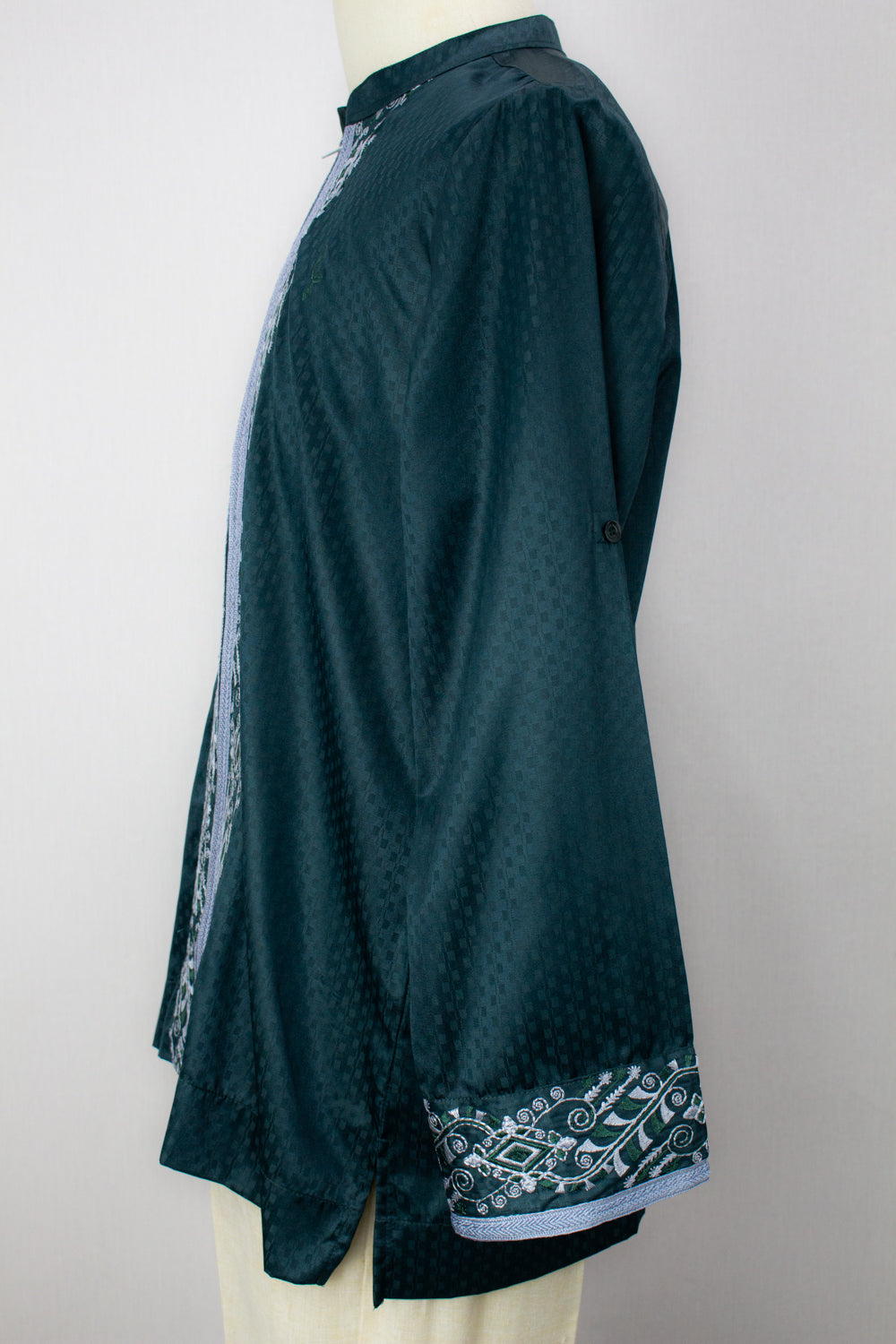 Zipper Kurta - Emerald