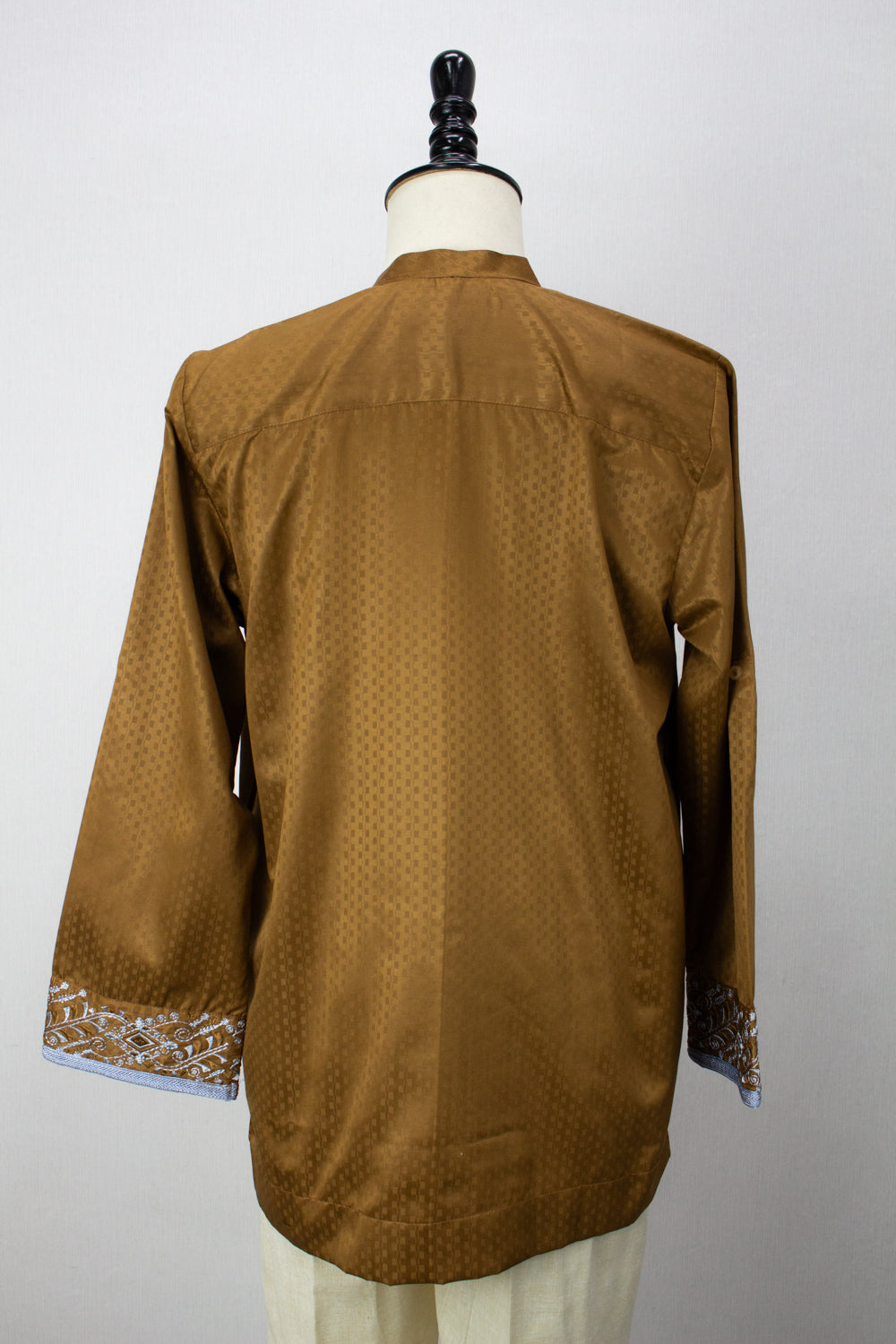 Zipper Kurta - Gold Brown