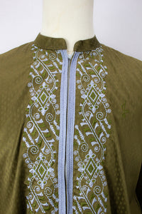 Zipper Kurta - Olive
