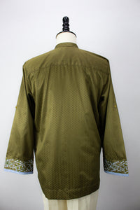 Zipper Kurta - Olive