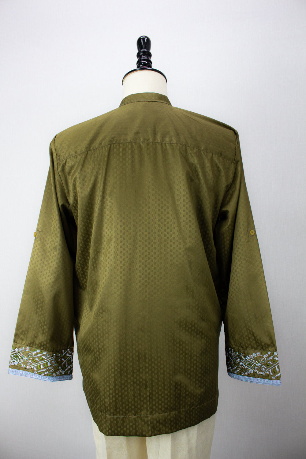Zipper Kurta - Olive