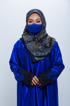 Persian Half Bling Mask - Royal Blue