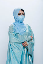 Persian Half Bling Mask - Sky Blue